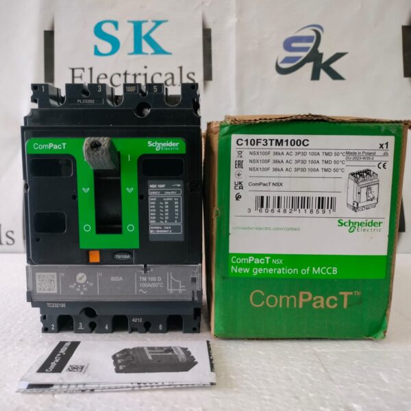 GH2 NEW SCHNEIDER ELECTRIC C10F3TM100C 70/100A CIRCUIT BREAKER