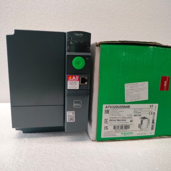 AAC 2 SCHNEIDER ELECTRIC ATV320U55N4B 5.5KW - 7.5HP 3 PHASE AC DRIVE