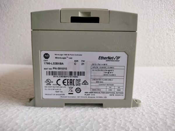 ALLEN 3 ALLEN BRADLEY MICRO LOGIX 1400 CAT 1766-L32BXBA PLC