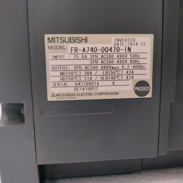 LA 4 Mitsubishi FR-A740-00470-IN Variable Frequency Drive